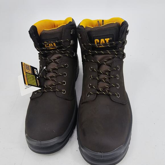 Caterpillar Men\'s Striver Steel Toe Brown Leather Work Boot Size 12 NEW main image 7